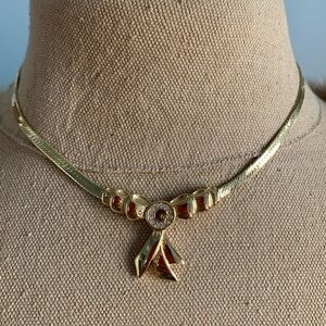 Givenchy Gold Bow Vintage Necklace